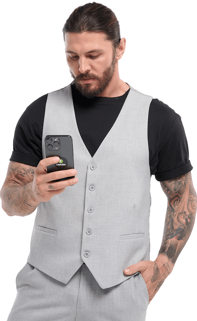 Man looking at the phone